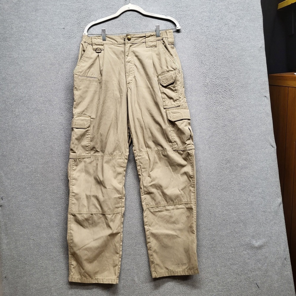 5.11 Tactical Men Pants 32x32 Beige Cargo Pockets Ripstop High Rise Utility